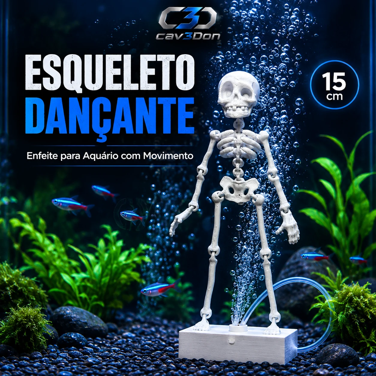 Esqueleto para Aquário CAV3DON